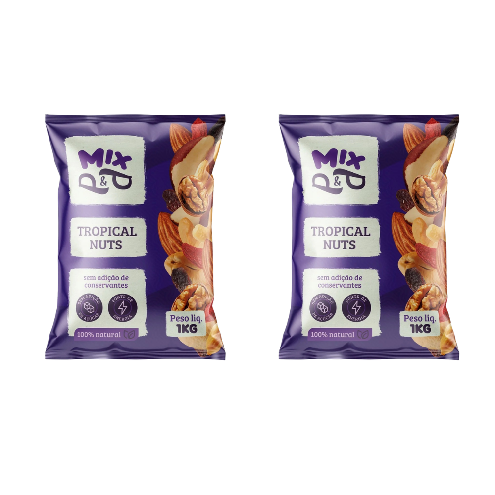 2 Pacote Mix Castanhas Nuts Tropical — Dieta Saudável 1kg