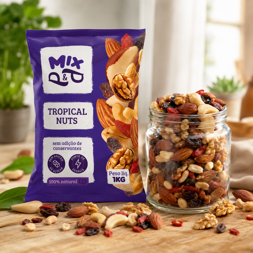 2 Pacote Mix Castanhas Nuts Tropical — Dieta Saudável 1kg